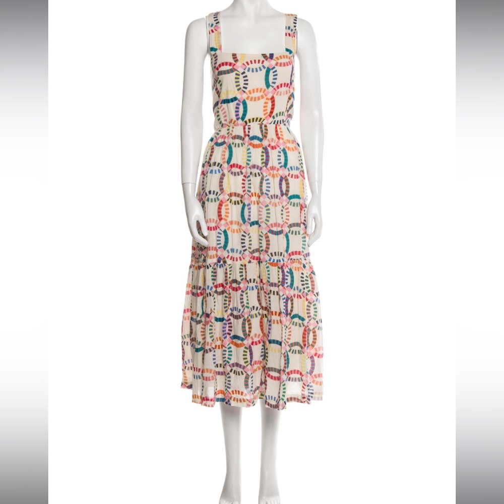 Pink Chicken Printed Long Dress